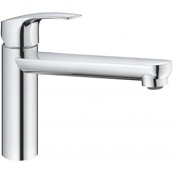 Monomando de fregadero Grohe Eurosmart con caño medio y acabado en cromo