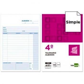 Additio - Talonario liderpapel albaran cuarto original t115