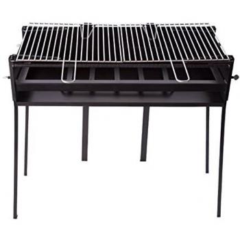 Barbacoa Doble Parrilla de Hierro 80x40 cm - Fabricación Española de Alta Calidad