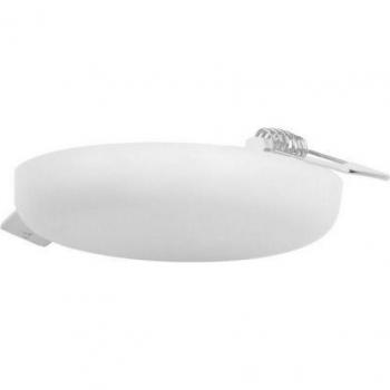 Plafón LED empotrable Wide Ø120mm, 16,2W, 4000K, blanco opal