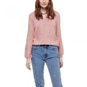 best seller 2016 ONLMILLE L/S Detail Pullover EX KNT Mujer Color: Rose Smoke Talla: XL