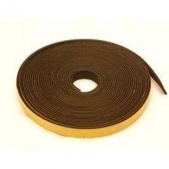 Bande adhésive en caoutchouc néoprène 12 mm large x 3 mm d'épaisseur x 10 m de long