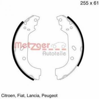Juego de zapatas de freno traseras METZGER MG 600 para Citroen, Fiat, Lancia y Peugeot