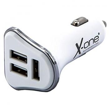 X-One cargador coche 3x USB 5V / 3.1A Blanco