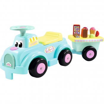 Smoby - Correpasillos+remolque rosa