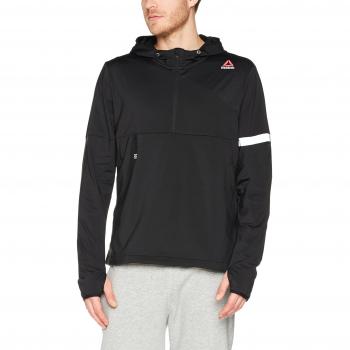 Reebok Sptn Hexawarm 1/4 Zip Sudadera, Hombre, Negro, M