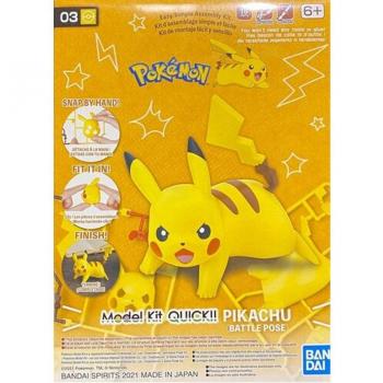 Pokemon Model Kit Entry Grade Quick Kit Pikachu Battle Pose