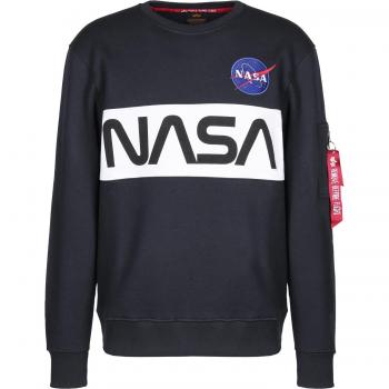 NASA Inlay Crewneck Sweatshirt for Men - Blue, Size M