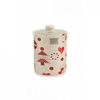 Villa d 'Este Home Tivoli Patchwork tarro, Bone China, Multicoloree, 10.7 cm