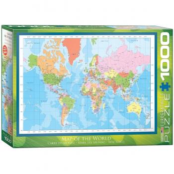 Eurographics World Map Puzzle - 1000 Pieces