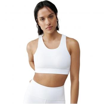 Sujetador Deportivo Born Living Yoga Colette Blanco para Mujer