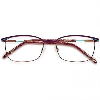 Etnia Barcelona Larimar CUBX Women’s Eyeglasses Burgundy Size 53 (Frame Only) - Blue Light Block Available