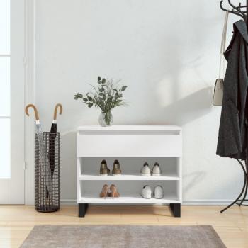 Zapatero blanco 70x36x60 cm madera multicapa