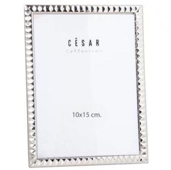 Marco de Fotos Alexandra House Living Plateado Metal 10 x 15 x 1 cm