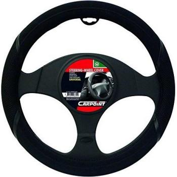Funda de volante CARPOINT 2510101 Comfort Negra PU 37-39 cm