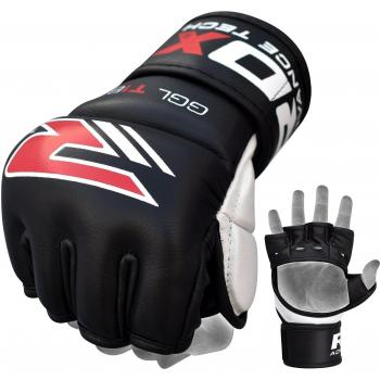 RDX Cuero MMA Guantes Lucha Libre UFC Sparring Artes Marciales Grappling Guantillas Entrenamiento