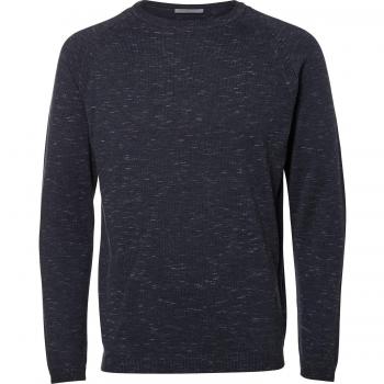 Selected SHDTristan Crew Neck Jersey ombre blue