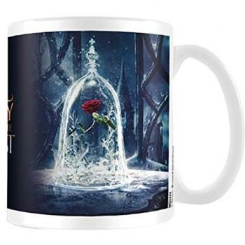 Belleza y la bestia película Enchanted Rose taza de cerámica, multicolor