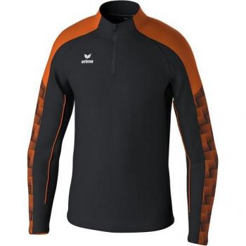 Erima Evo Star Junior Half Zip Training Sweatshirt Black/Orange 128 cm