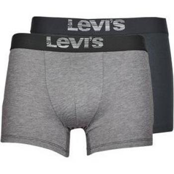 Levis Boxer Optical Illusion Pack X2 para hombre, incluye 2 unidades, fabricado en algodón orgánico, colores gris y negro, talla S