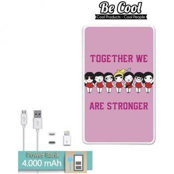 Becool® - Batería Externa Power Bank 4000 mah + Gratis 1 cable USB-MicroUsb