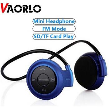 Auriculares Bluetooth Mini VAORLO Deportivos Inalámbricos con Banda para el Cuello y Micrófono Estéreo Blancos