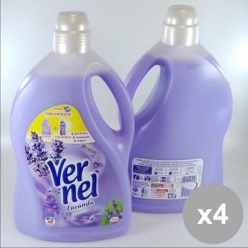 Set 4 VERNEL Ammorbidente 3L 40 Misurini Lavanda - Detergenti casa