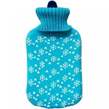 EDM 76771 Bolsa de Agua con Copos Blancos, Azul, 2L