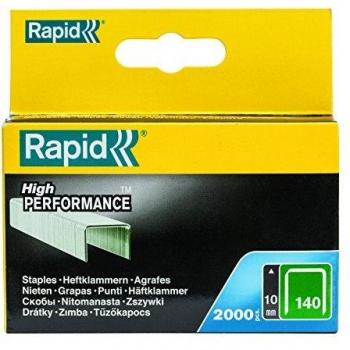 Grapas Rapid N°140 de Acero Galvanizado - 10 mm - Paquete de 2000 unidades