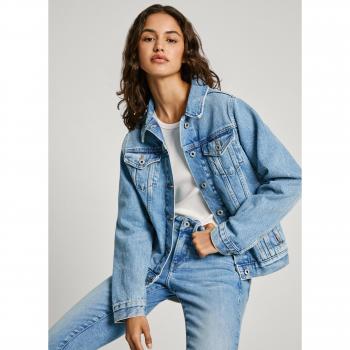 Pepe Jeans Women's Regular Fit Sustainable Denim Jacket