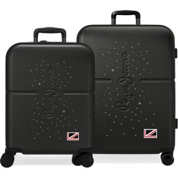 Juego de maletas Pepe Jeans Jane Negro rígidas 55-70cm