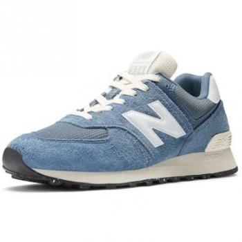 New Balance Women's 574V3 Walking Shoes - Vintage Indigo/White/Angora, Size 9.5(B), Suede Leather/Rubber/Nylon