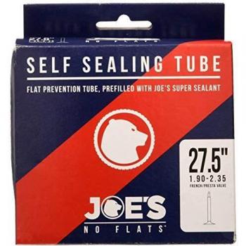Joe's Cámara con líquido Joe´S Látex BTT Fina 27,5X1,90-2,35, Unisex Adulto, Negro, 27,5