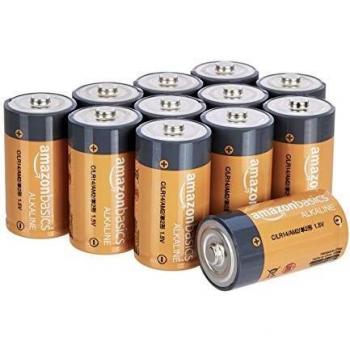 Amazon Basics - Pilas alcalinas C, de 1,5 voltios, gama Everyday, paquete de 12