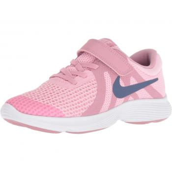 Nike Revolution 4, Zapatillas de Running para Niñas en Color Diffused Blue-Elemental Pink-White, Talla 29.5 EU