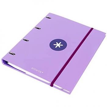 Carpeta con Recambio A4 Liderpapel Antartik Lavanda Lila