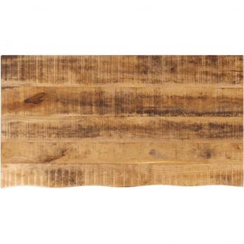 Tablero de Mesa Borde Natural Madera Maciza Mango 120x60x3,8 cm