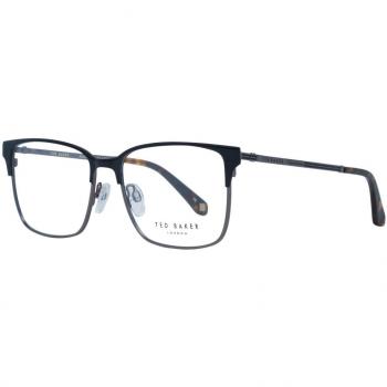 Ted Baker TB 4294 Square Unisex Glasses - Black Metal and Plastic, 54mm Lens, Spring Hinge