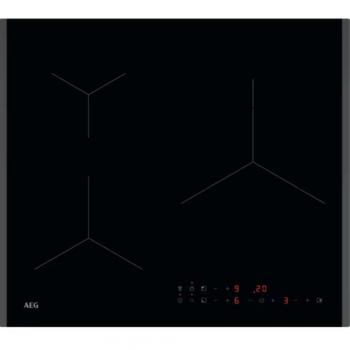 Placa de Inducción AEG TN63IP00FB, 3 Zonas de Cocción, Doble Bisel, 60 cm, Negro