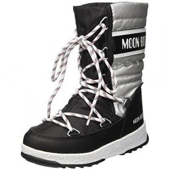 Moon-boot Moon Boot Jr Girl Quilted Wp Botas de Nieve, Unisex Niños, Negro