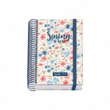 AGENDA ESCOLAR DOHE SPRING ESPIRAL A6 CON DÍA POR PÁGINA Y CUBIERTA DE CARTÓN PLASTIFICADO
