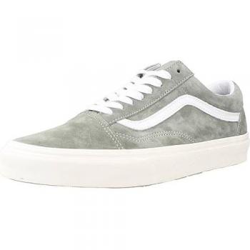 Zapatillas deportivas de Hombre Marca Vans Modelo Old Skool, color gris y blanco, talla 45