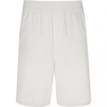 AMI PARIS Men's Casual Beige Bermuda Shorts with Elasticated Waist, Size M