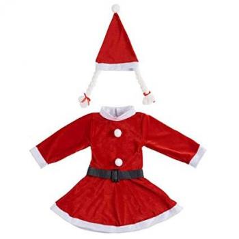 Disfraz para Niños Mamá Noel 4-6 años Rojo Blanco