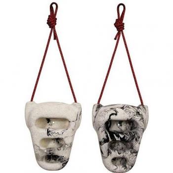 Metolius 3D Rock Rings - Adjustable Climbing Holds, Black/White Swirl