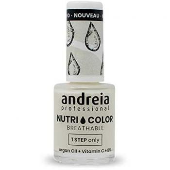 Esmalte de Uñas Andreia Professional Nutri Color NC 2 | 10,5mL | Cuidado + Color en un Solo Paso | Aceite de Argán & Vitamina C & B5 | Vegano y Transp