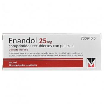 Enandol 25 mg 10 Comprimidos Recubiertos