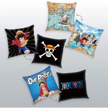 Almohadas de Personajes One Piece Pack de 3 - Licencia Oficial 40 x 40 cm