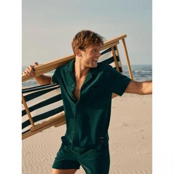 Björn Borg Toweling Pool Shorts Green, XL