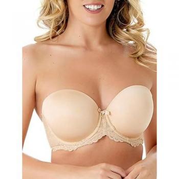 Gossard Superboost Lace Multiway Strapless Bra in Nude, Size 32F